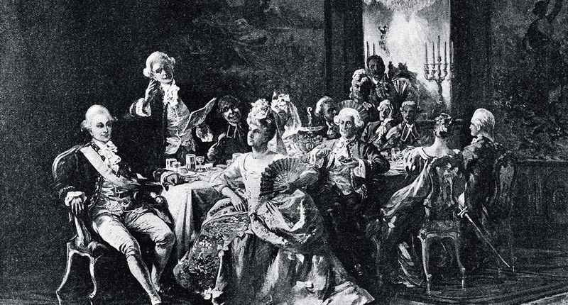 Miejsce przy królewskim stole na Zamku Królewskim w Warszawie